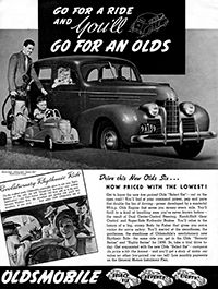 1939 Oldsmobile 6 cylinder - Canada
